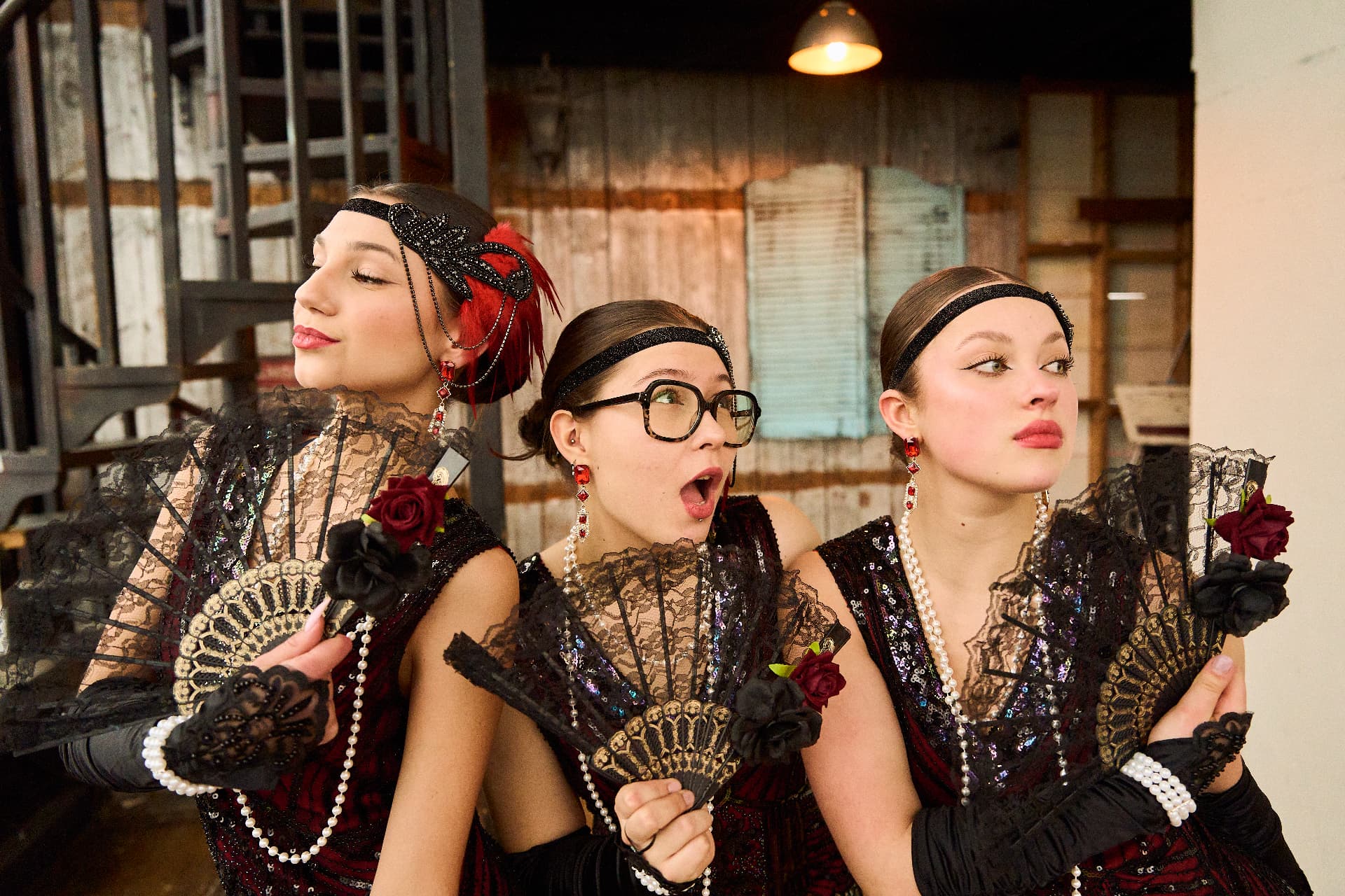 Themed stage performance by a professional dance show team